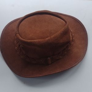 Jimmy Black's Bush Hat Genuine Leather Size Large